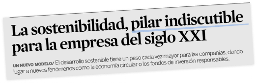 La sostenibilidad, pilar indiscutible para la empresa del siglo XXI - Historia de la sostenibilidad empresarial y RSE o RSC (responsabilidad social corporativa o empresarial) en España - El salto de la RSE a la sostenibilidad empresarial 2015, 2016, 2017, 2018, 2019, 2020